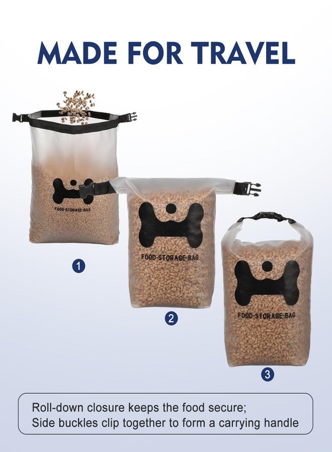 ANVS Silicone Pet Food Storage Bag,40-Cup Dog Food Travel Bag with 2PCS Collapsible Bowls, Perfect for Camping Trip, Dog Boarding, Weekend Getaways and Travel - Image 5